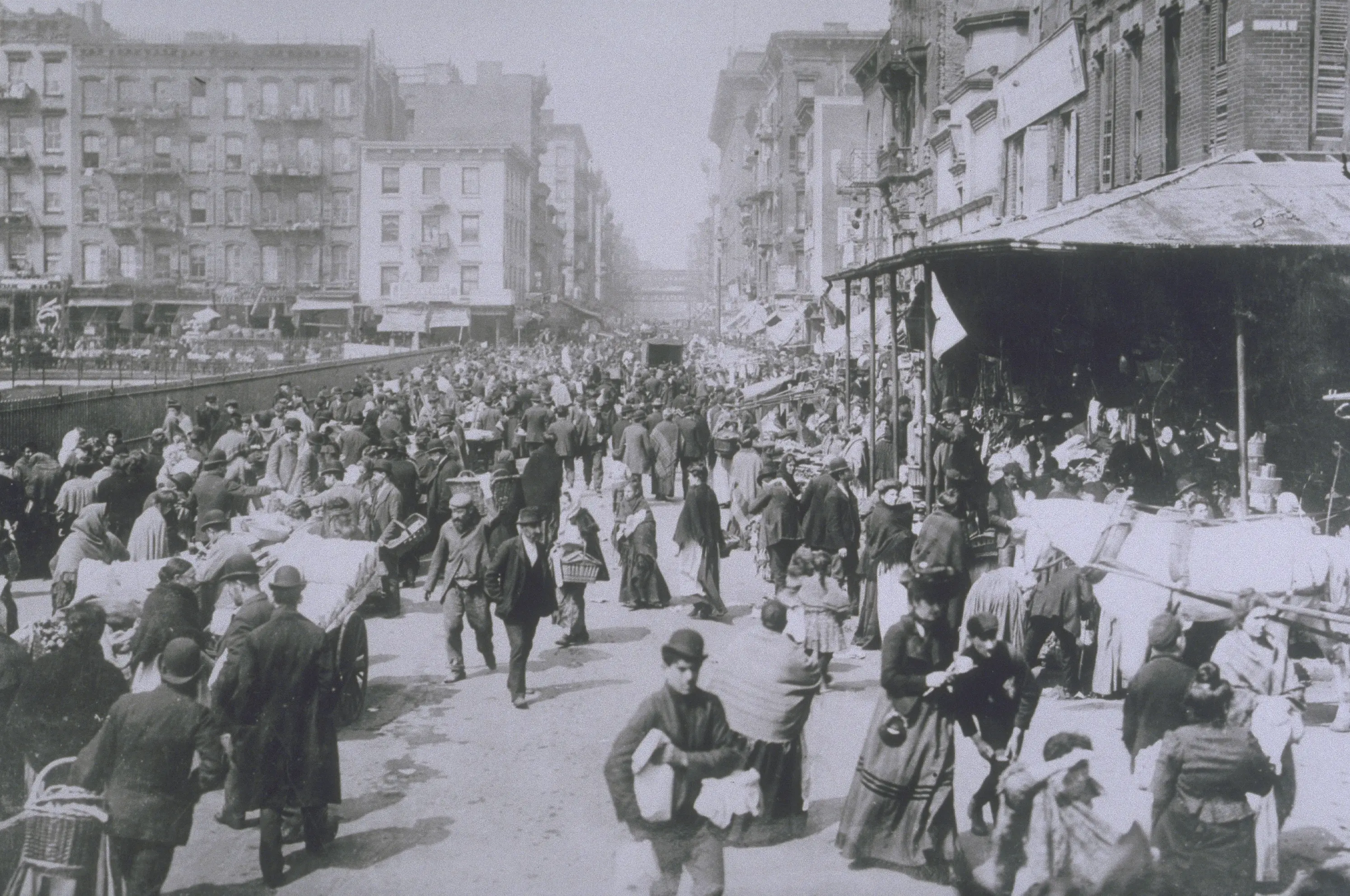 Photo of early 1900s village 